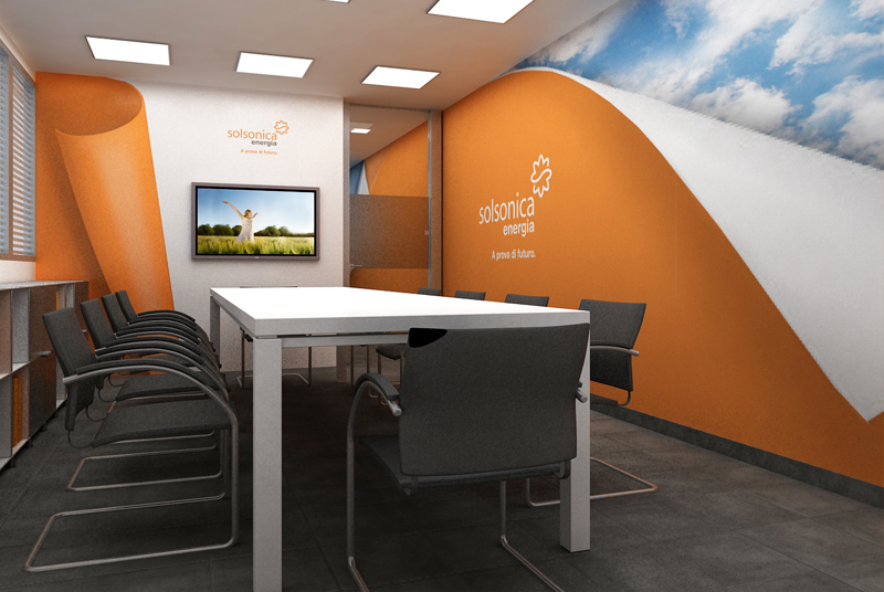 Concept progettuale per la nuova sala riunioni uffici Solsonica