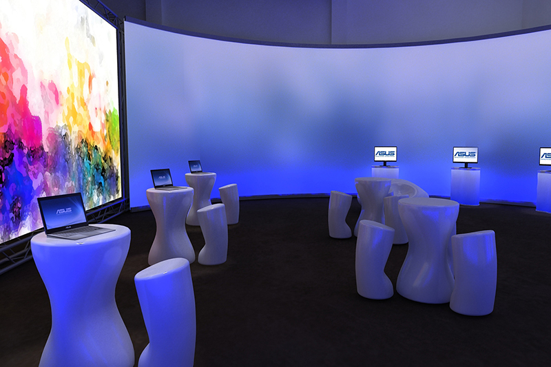 Render concept spazio espositivo ASUS a Fuori Salone